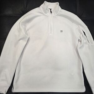 DKNYC Men's Cream Zip-Up Sweater